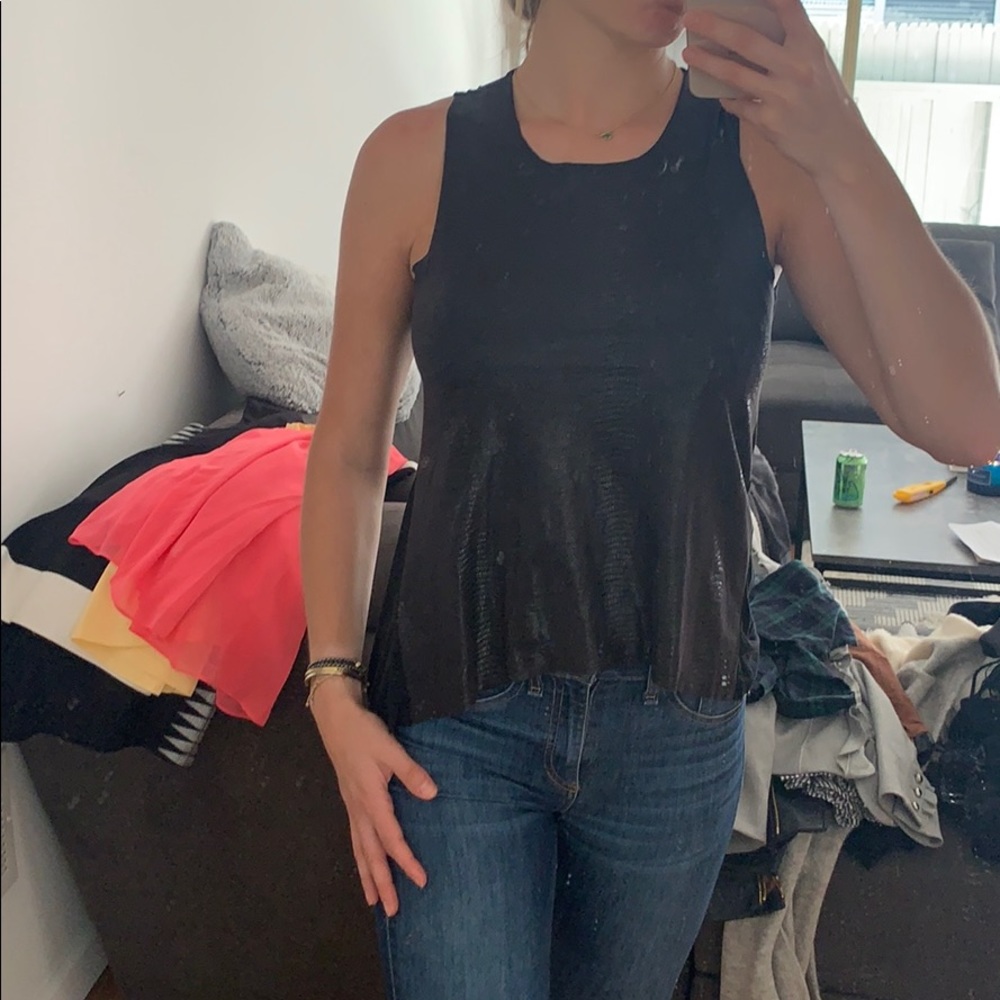 Leather front tank